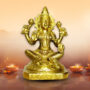 Brass Goddess Lakshmi Idol