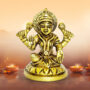 Brass Goddess Lakshmi Idol
