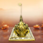 Brass Ram Mandir for Home (7.25 Inch)