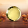 6 Inch Brass Pooja Plate for bhog