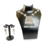 Silver-Toned Hand Crafted Textured Doli Design Necklace