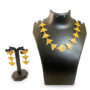 Gold-Plated Contemporary  Design Necklace