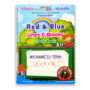 Red and Blue Lines and Blocks Book